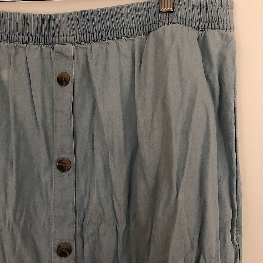 Joe Fresh Denim Button Up Midi Skirt
